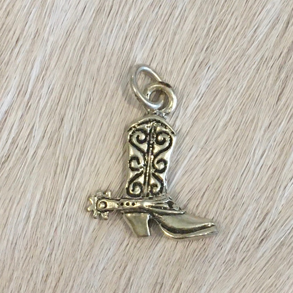 Sterling Cowboy Boot Charm
